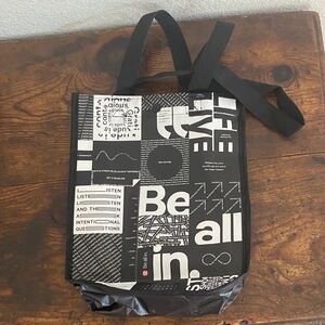 Lululemon Black and White Graphic Bag